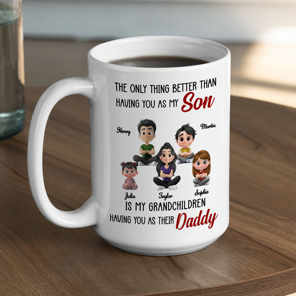 Having You As My Son 2 - Personalized Custom Coffee Mug - Image 5