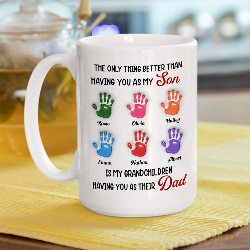Having You As My Son - Personalized Custom 3D Inflated Effect Mug - Image 5