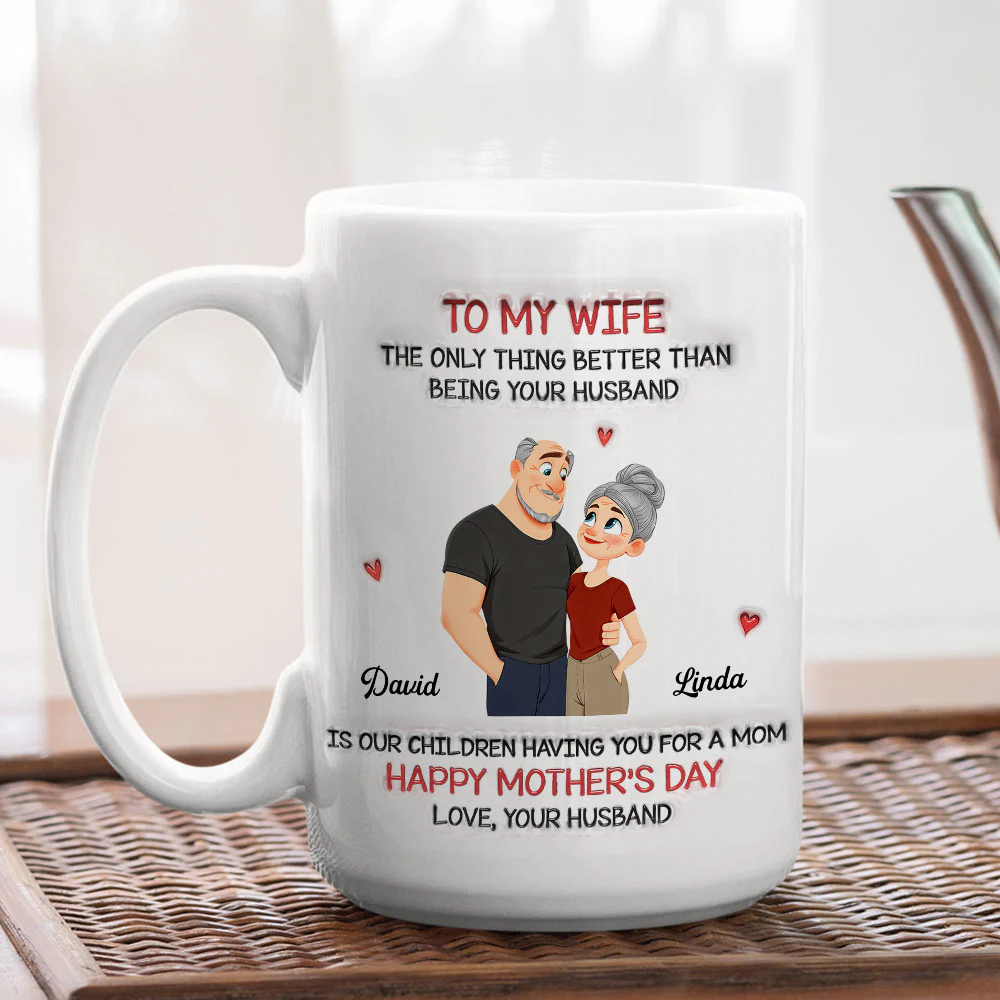 Having You As My Wife - Personalized Custom 3D Inflated Effect Mug - Image 3