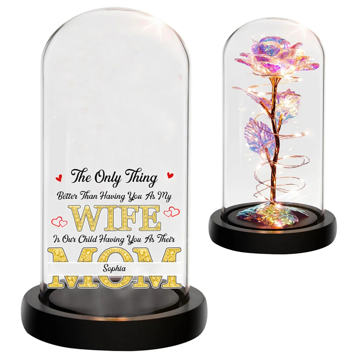 Having You As My Wife - Personalized Custom Sparkly Rose - Image 7