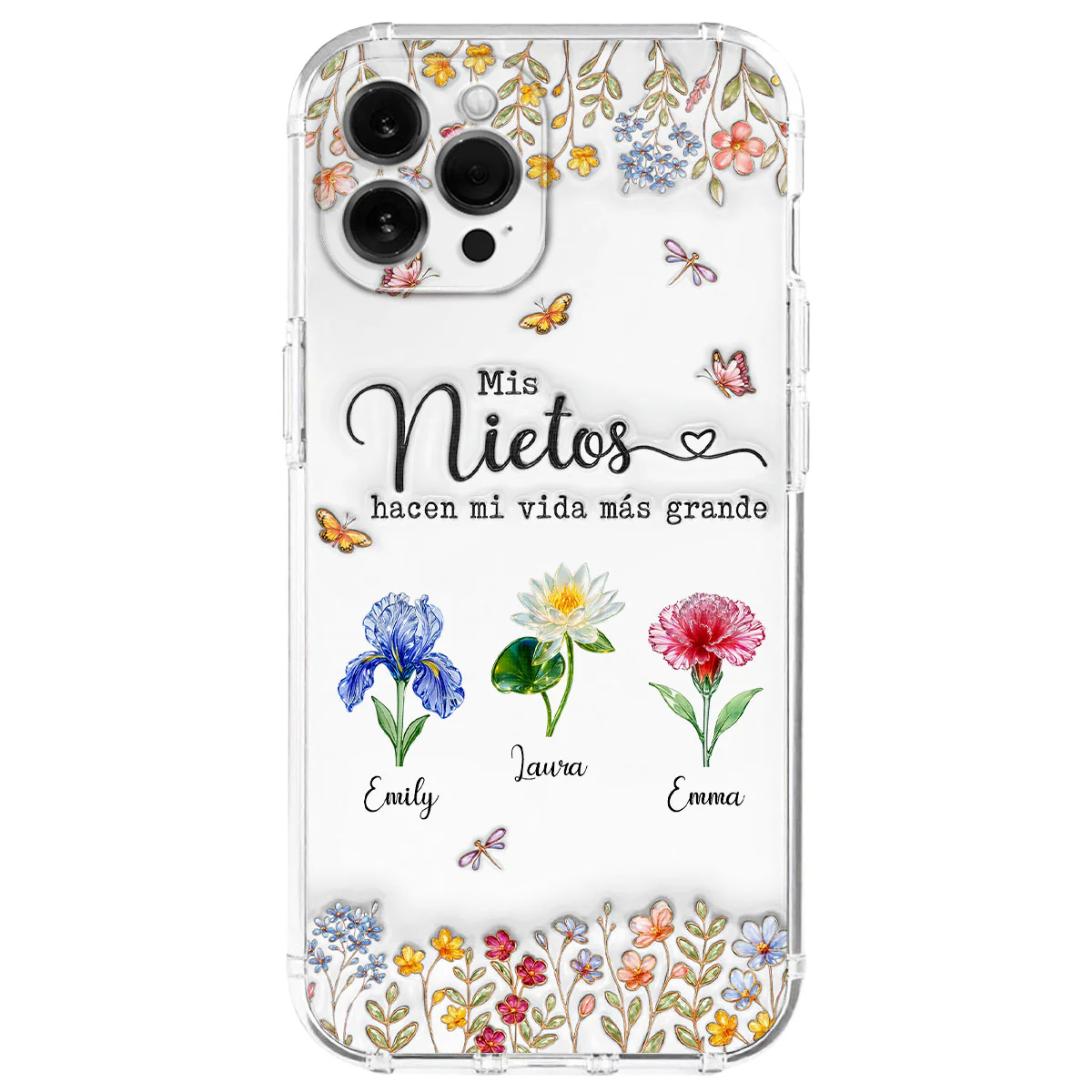 Haz la vida más GRANDE con NIÑOS adorables - Funda de móvil personalizada con efecto inflado 3D