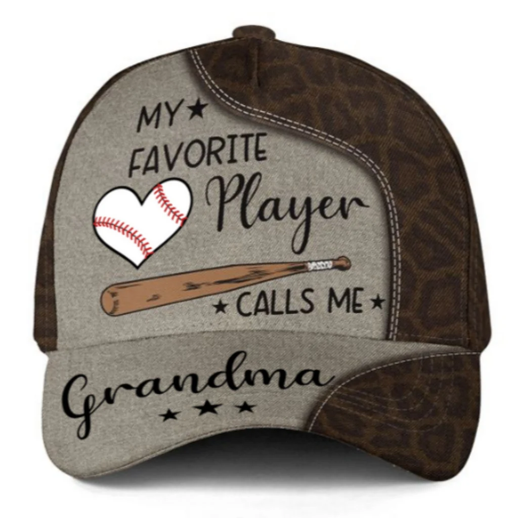He Scores And Grandma Goes Wild - Personalized Custom Classic Cap - Image 8