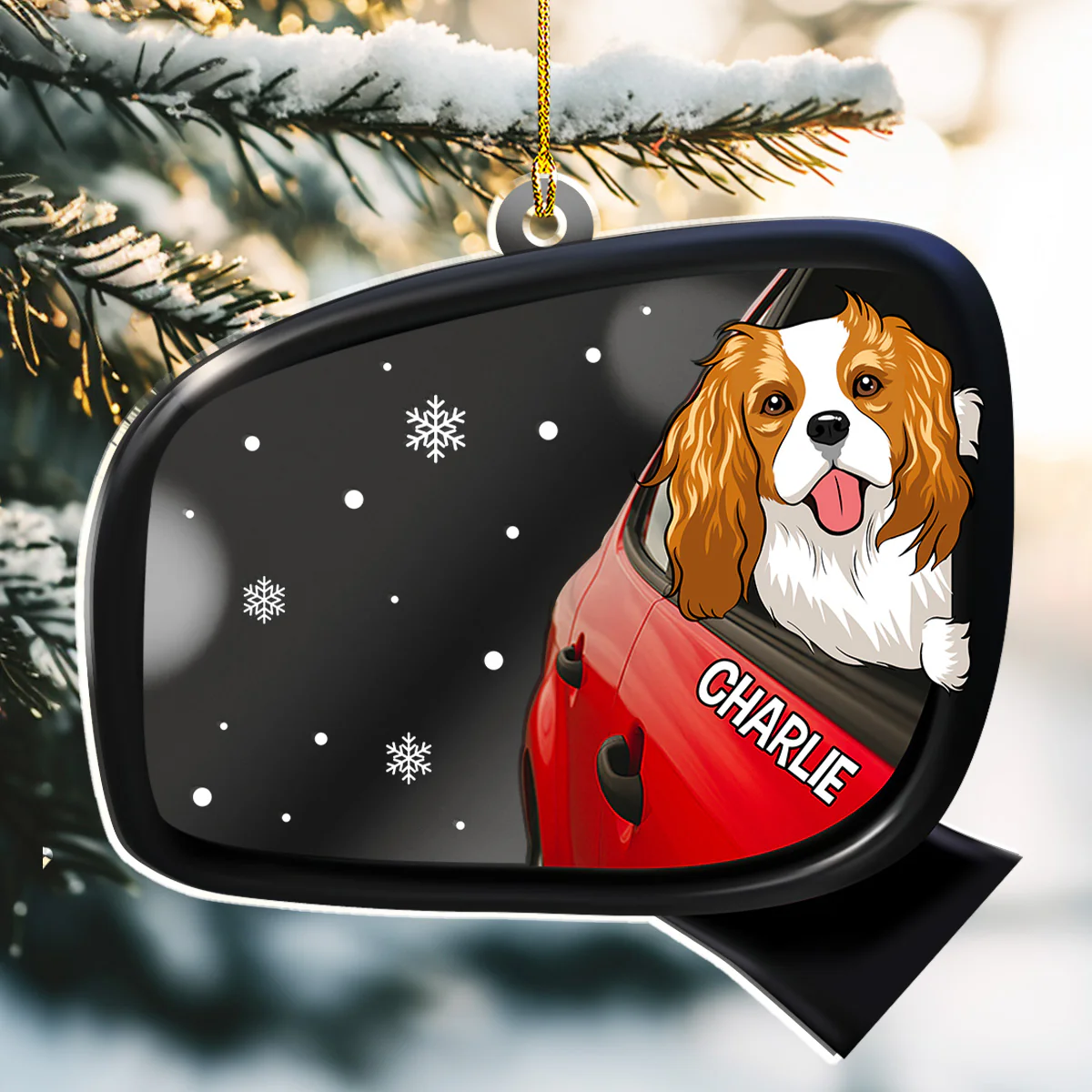 Head Out Window - Personalized Custom Mirrored Acrylic Ornament