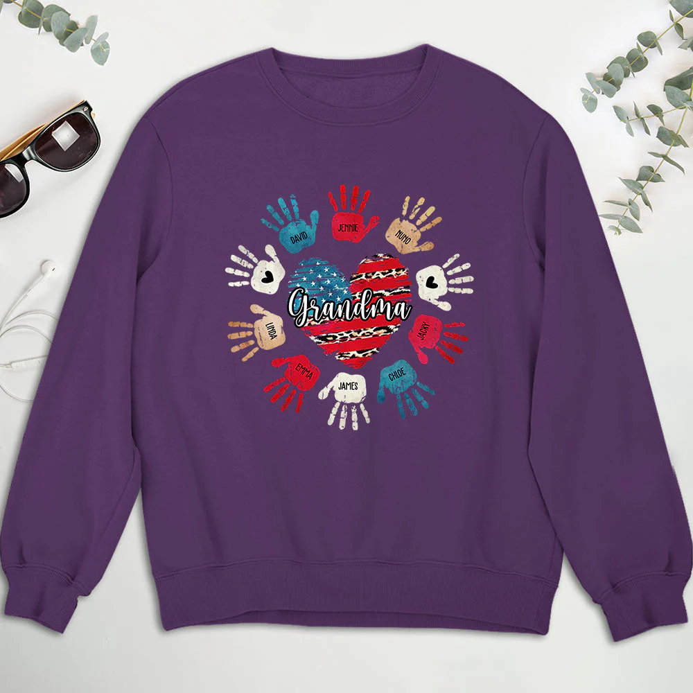 Heart And Hands - Personalized Custom Sweatshirt - Image 4