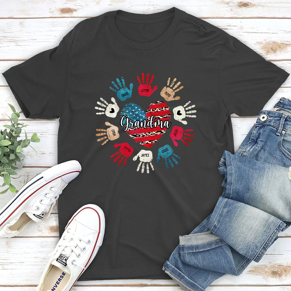 Heart And Hands - Personalized Custom Unisex T-shirt - Image 4