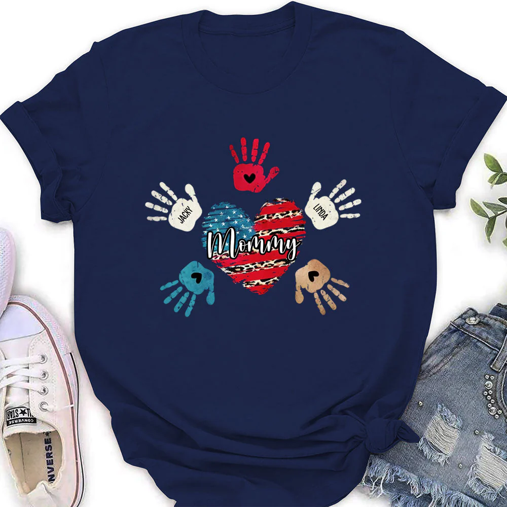 Heart And Hands - Personalized Custom Women's T-shirt - Image 2