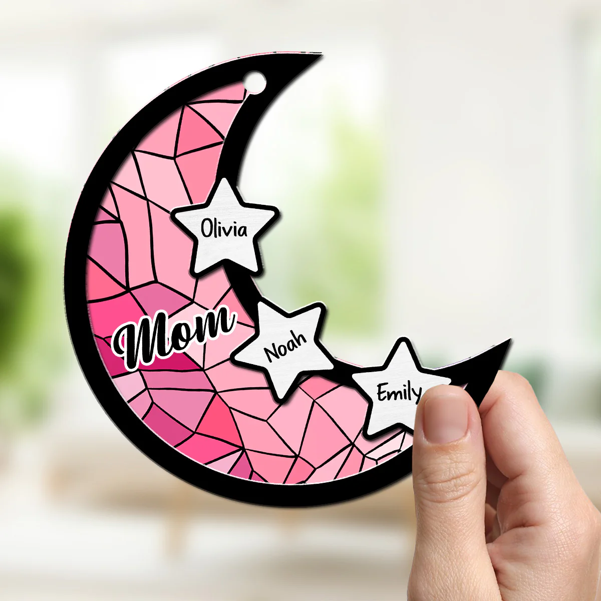 Heart Of Mom - Personalized Custom Suncatcher - Image 3