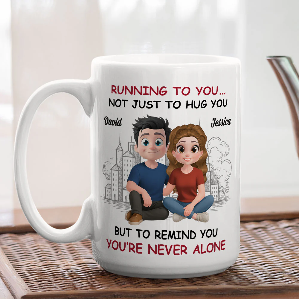 Heart Runs Home To You - Personalized Custom Coffee Mug - Image 4