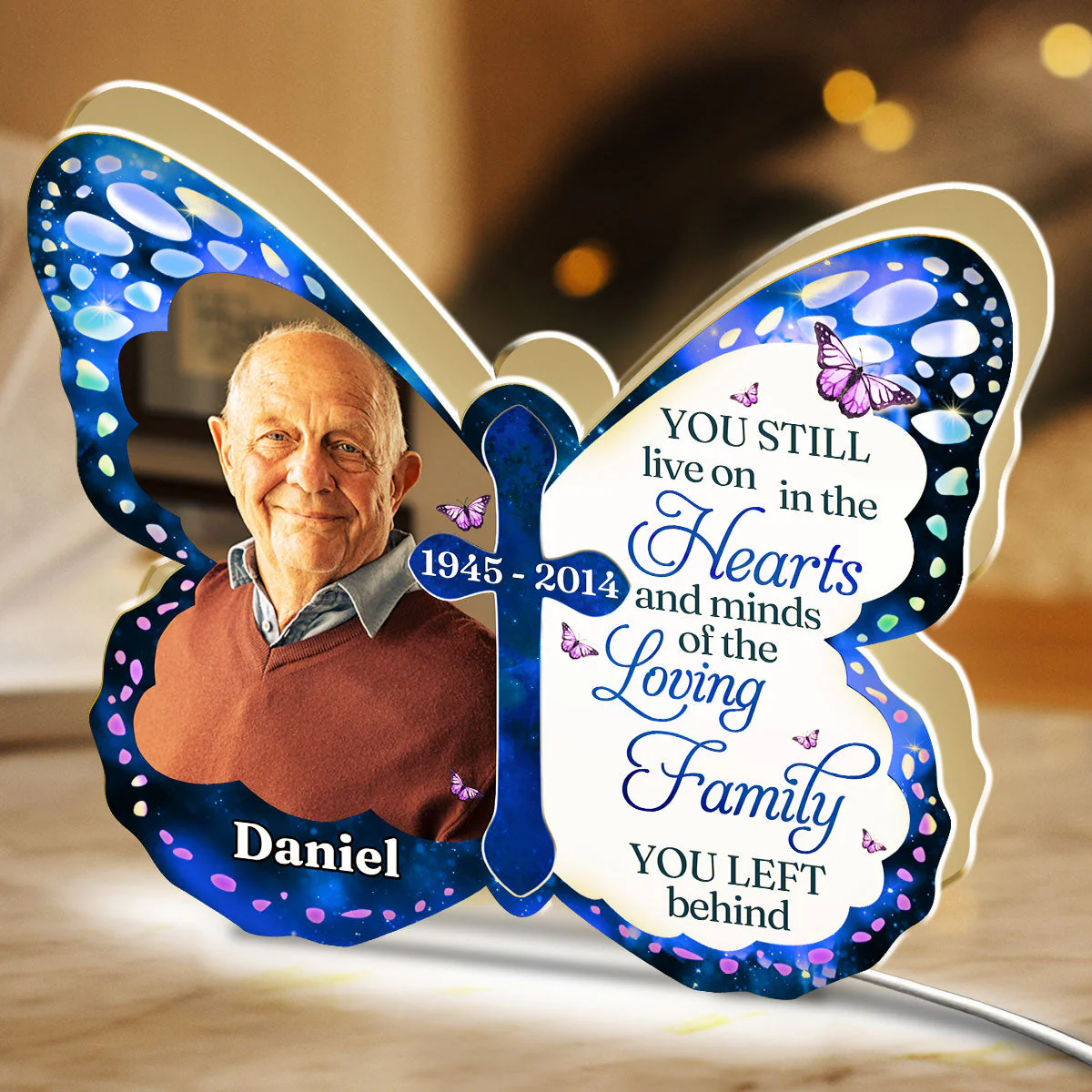 Hearts And Minds - Personalized Custom Light Box - Image 4