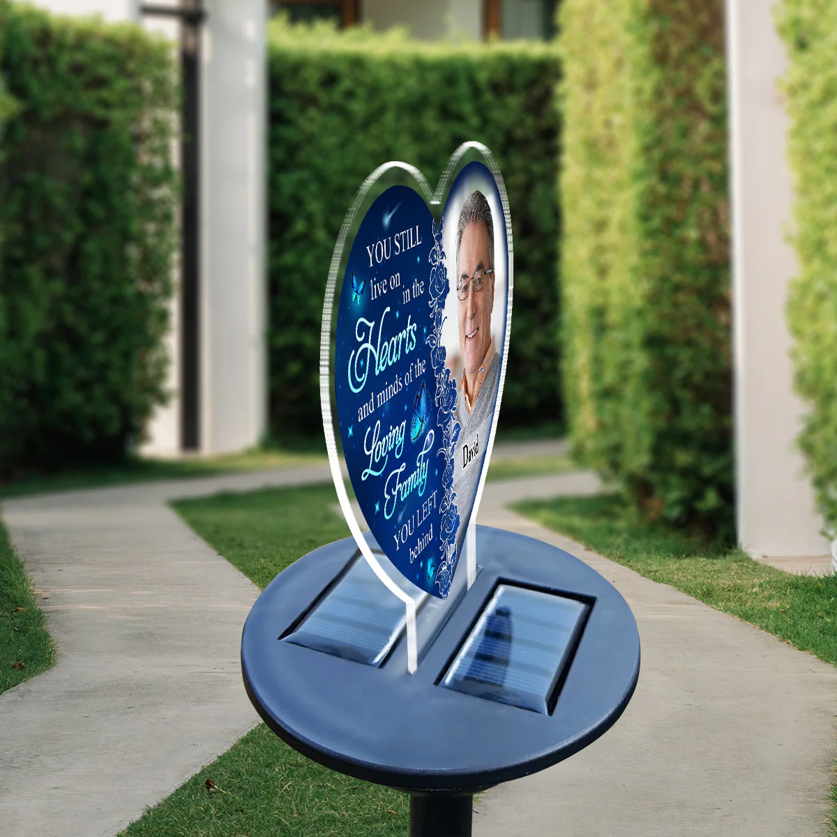 Hearts And Minds - Personalized Custom Solar Light - Image 3