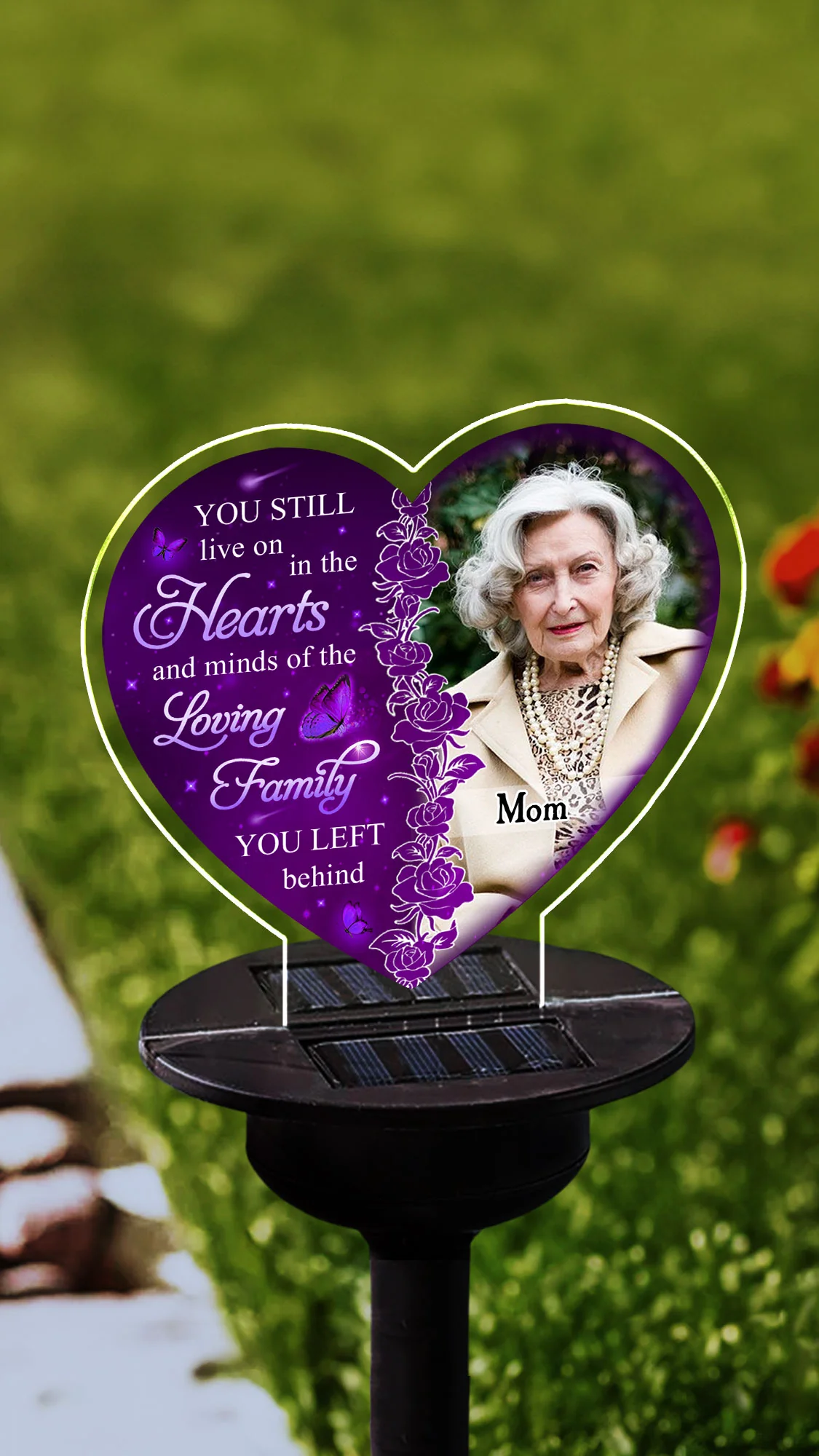 Hearts And Minds - Personalized Custom Solar Light - Image 4