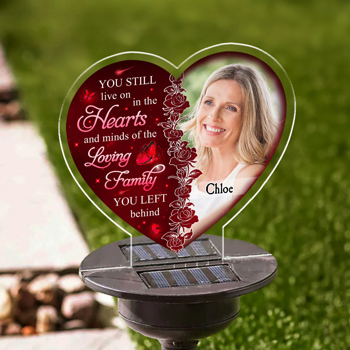 Hearts And Minds - Personalized Custom Solar Light - Image 5