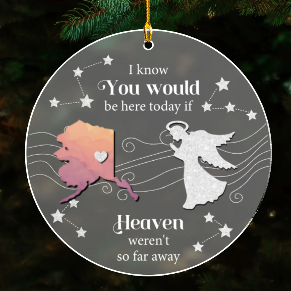 Heaven - Personalized Custom Frosted Acrylic Ornament - Image 6