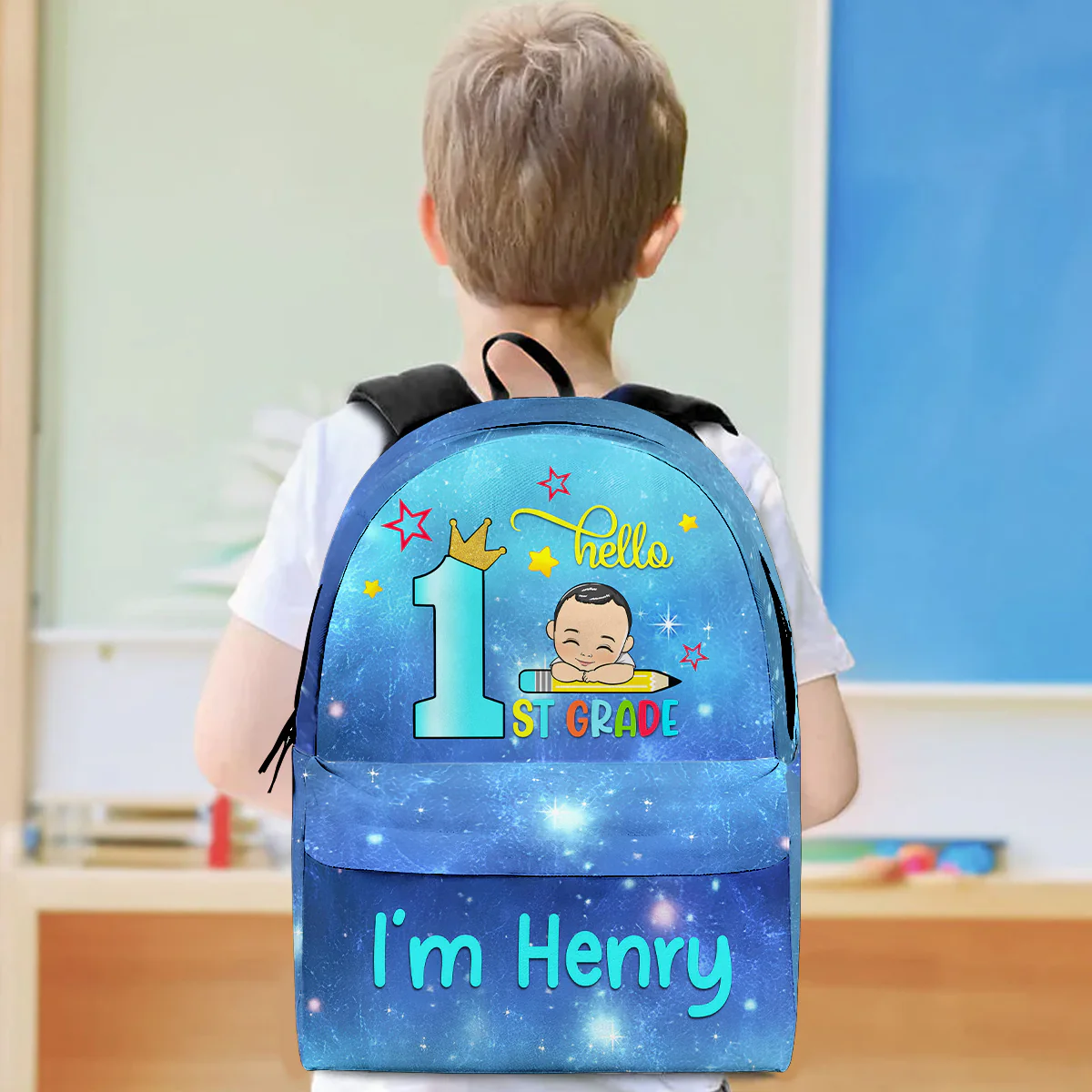 Hello School - Personalized Custom Backpack - Image 5