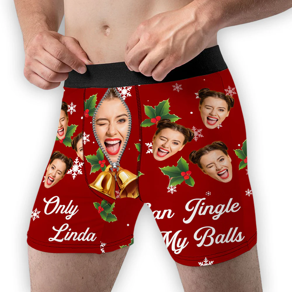Her Balls - Personalized Photo Men's Boxer Briefs - Image 2