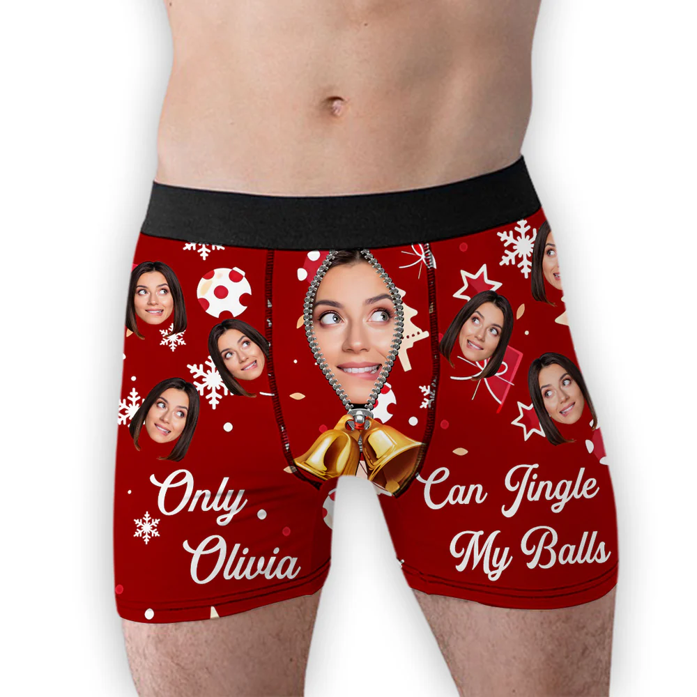 Her Balls - Personalized Photo Men's Boxer Briefs - Image 4