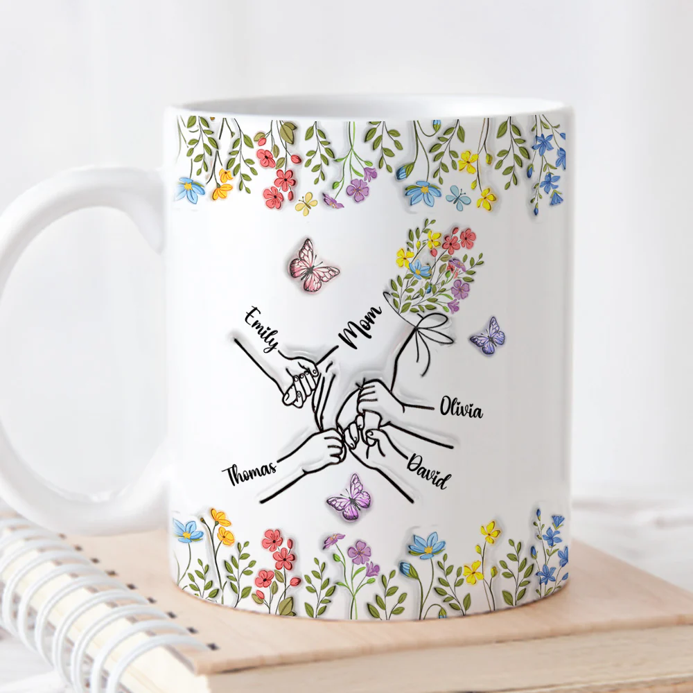 Her Hands Hold My Heart - Personalized Custom 3D Inflated Effect Mug - Image 4