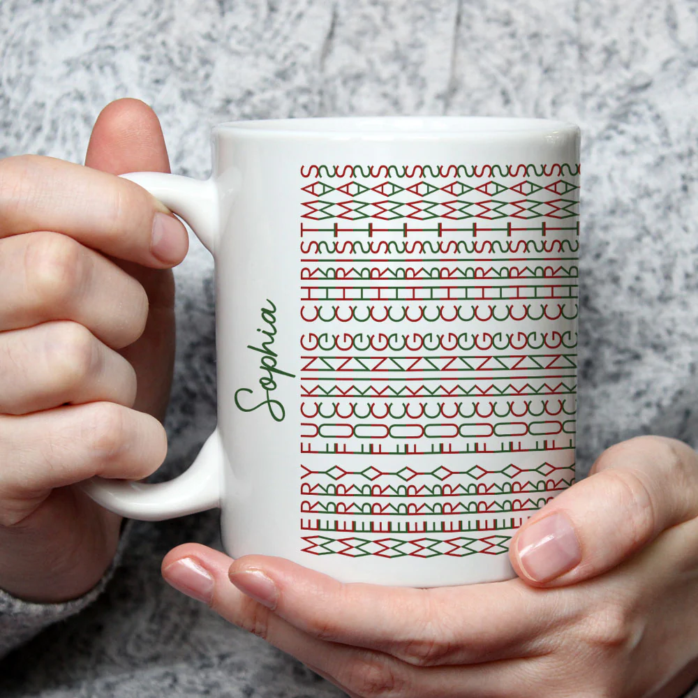 Hidden Swear Words Naughty Christmas - Personalized Custom Mug - Image 2