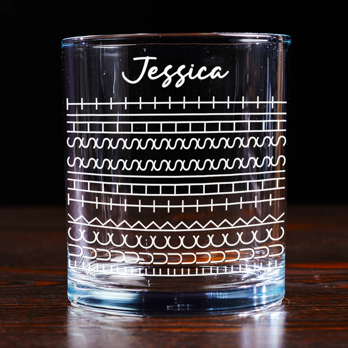 Hidden Words Pure Poetry - Personalized Custom Whiskey Glass - Image 6