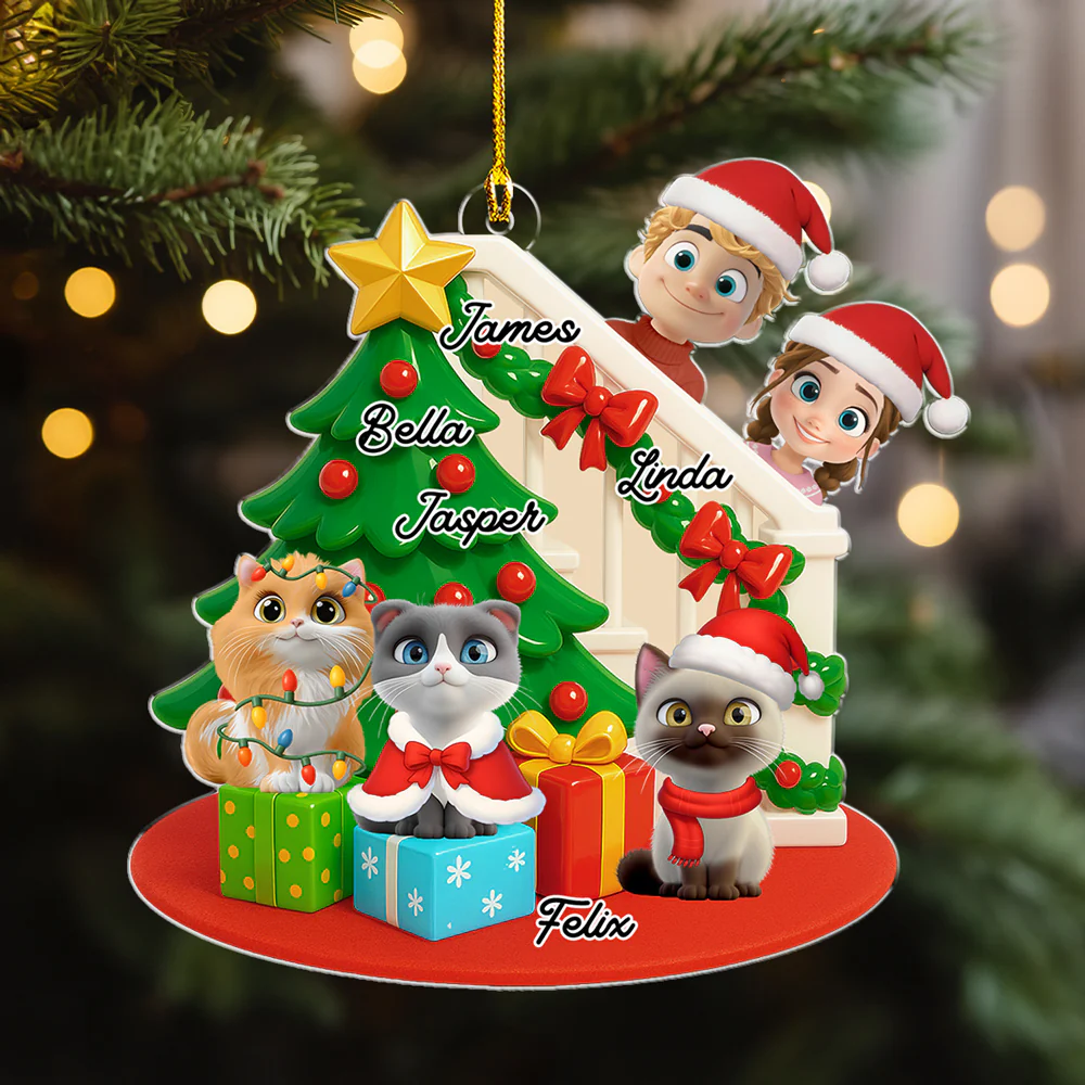 Hide And Seek - Personalized Custom 3D Effect Acrylic Ornament
