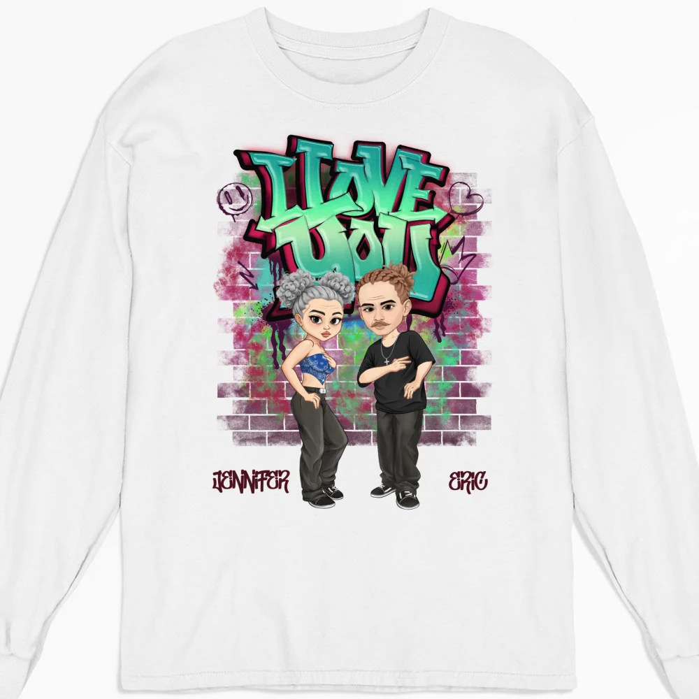 Hip Hop Couple  -  Personalized Custom Shirt - Image 11