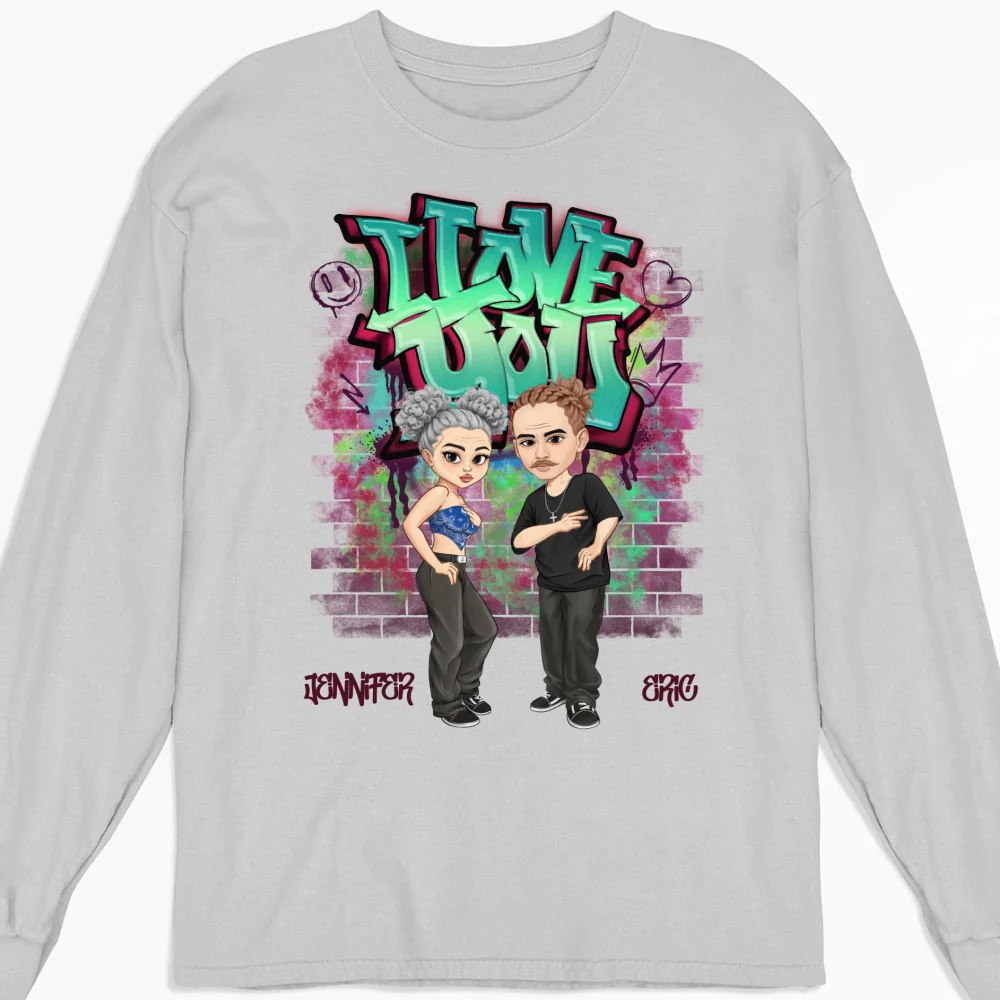 Hip Hop Couple  -  Personalized Custom Shirt - Image 12