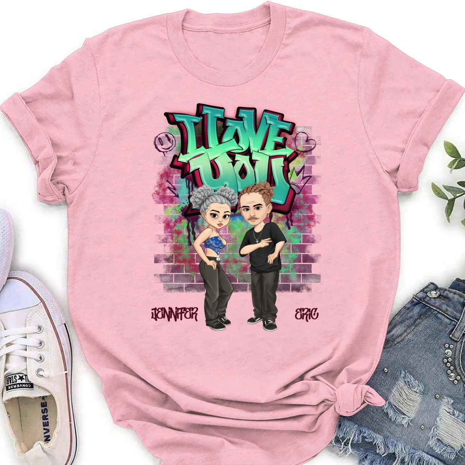 Hip Hop Couple  -  Personalized Custom Shirt - Image 19