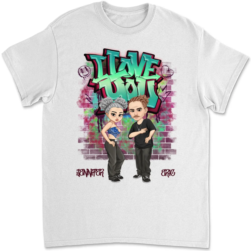 Hip Hop Couple  -  Personalized Custom Shirt - Image 7
