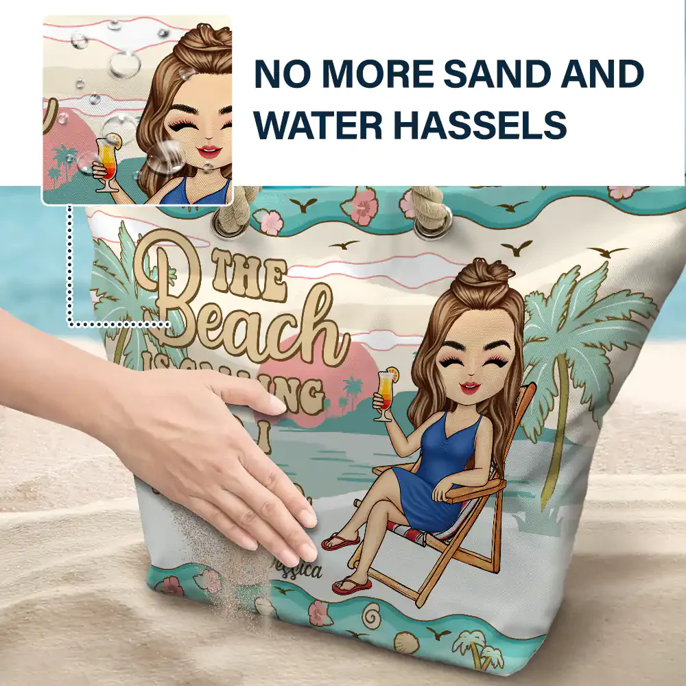Hola Beaches- Personalized Beach Bag - Image 7
