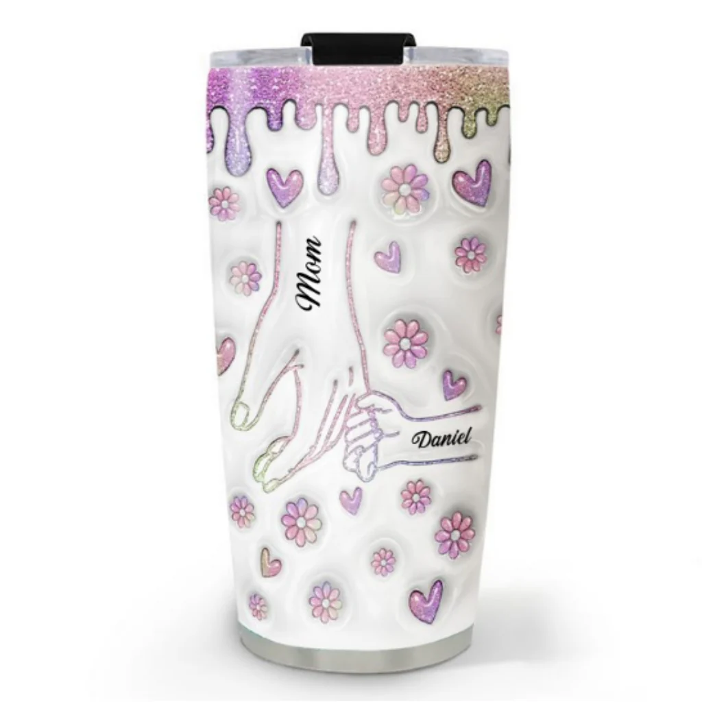 Hold Our Hands And Our Hearts - Personalized Custom 3D Inflated Effect Tumbler - Image 6