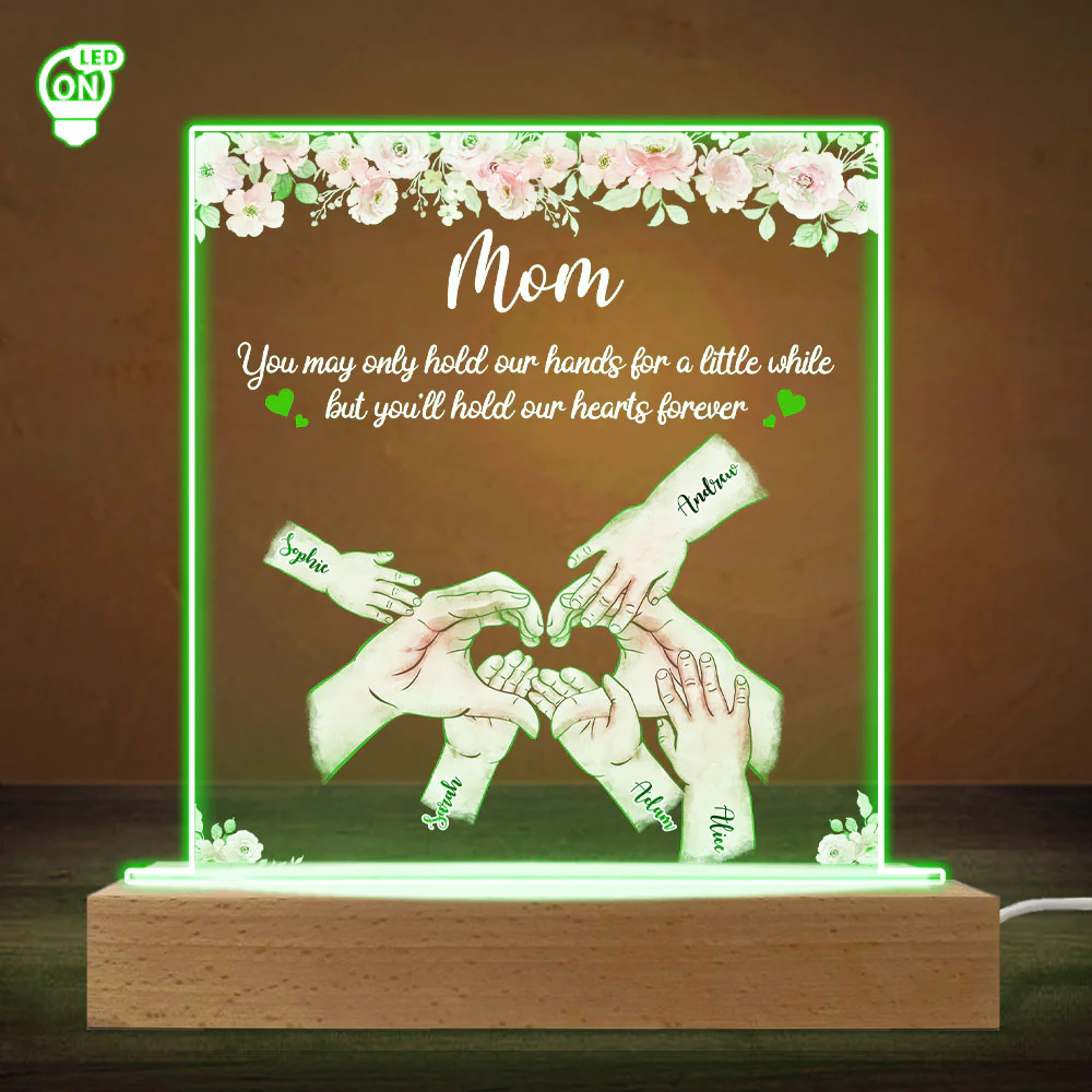 Hold Our Hearts - Personalized Custom LED Light - Image 3