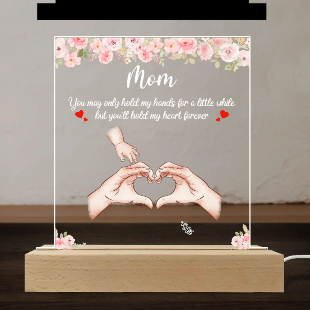 Hold Our Hearts - Personalized Custom LED Light - Image 7