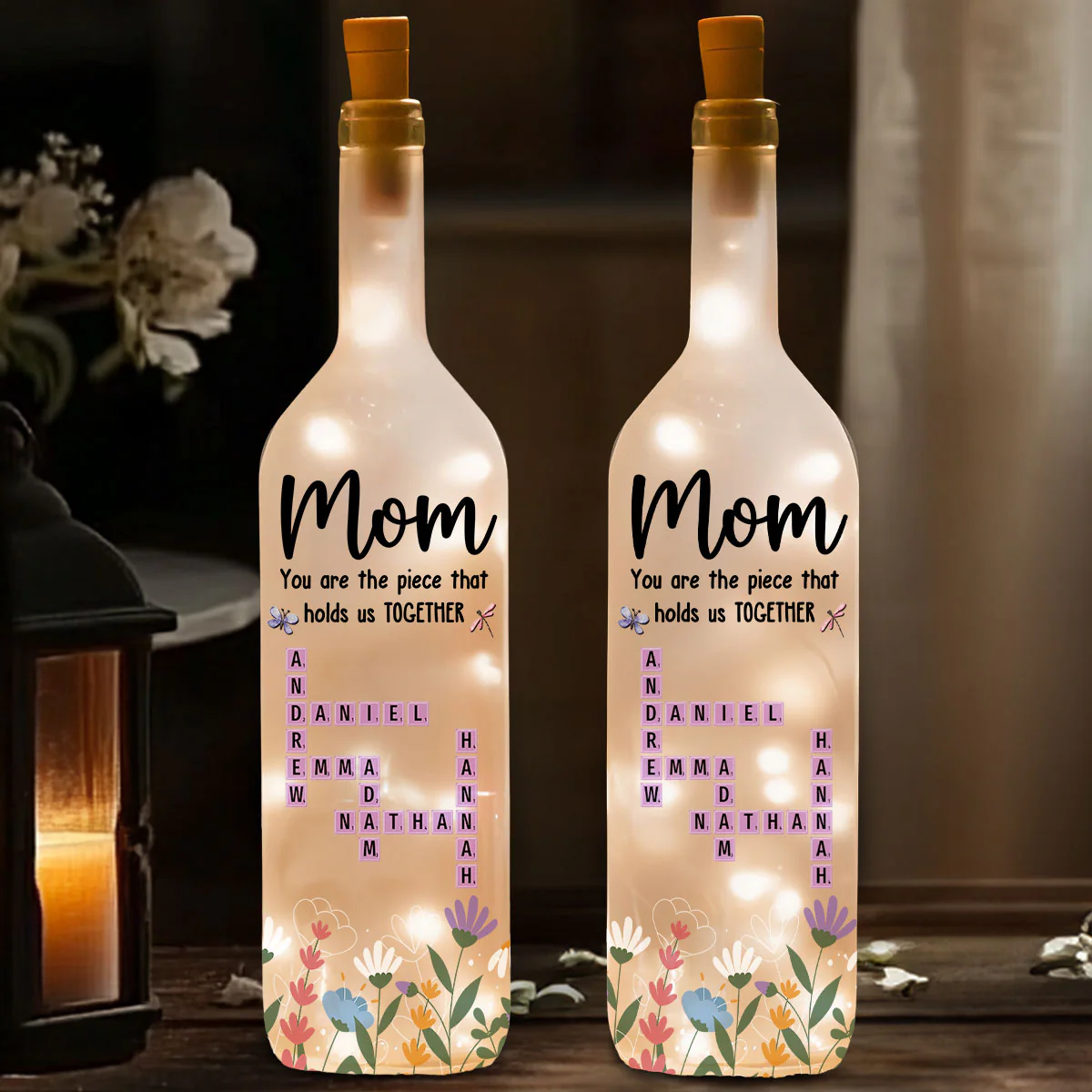 Hold Us Together - Personalized Custom Bottle Lamp - Image 3