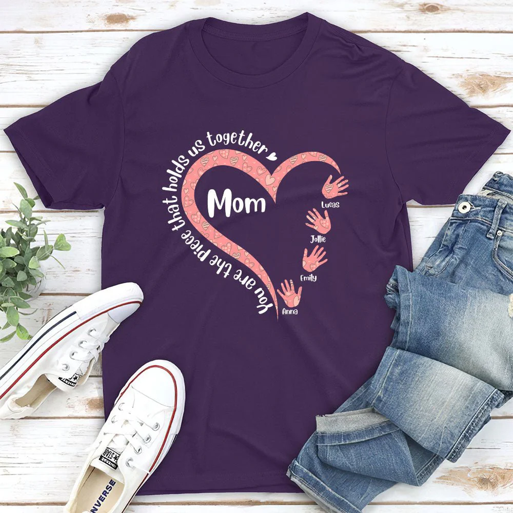 Hold Us Together - Personalized Custom Unisex T-shirt - Image 5