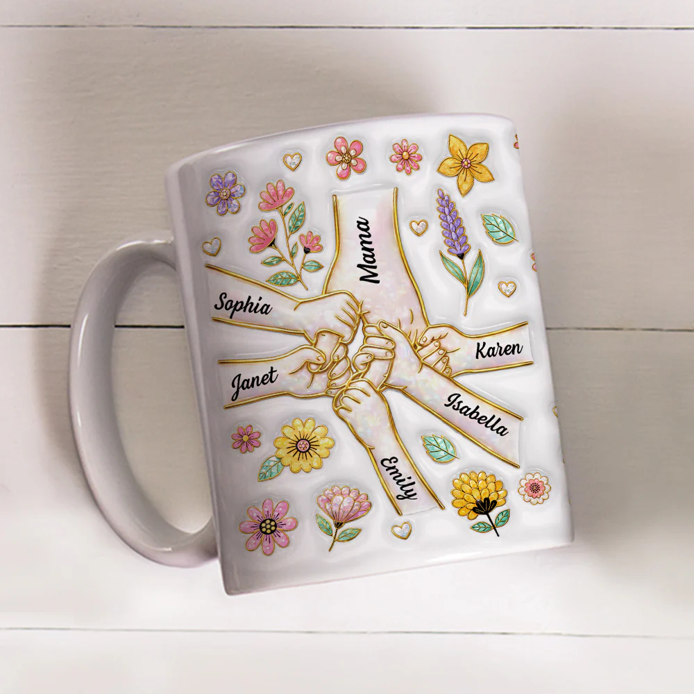 Hold Your Hand Forever - Personalized Custom 3D Inflated Effect Mug - Image 3