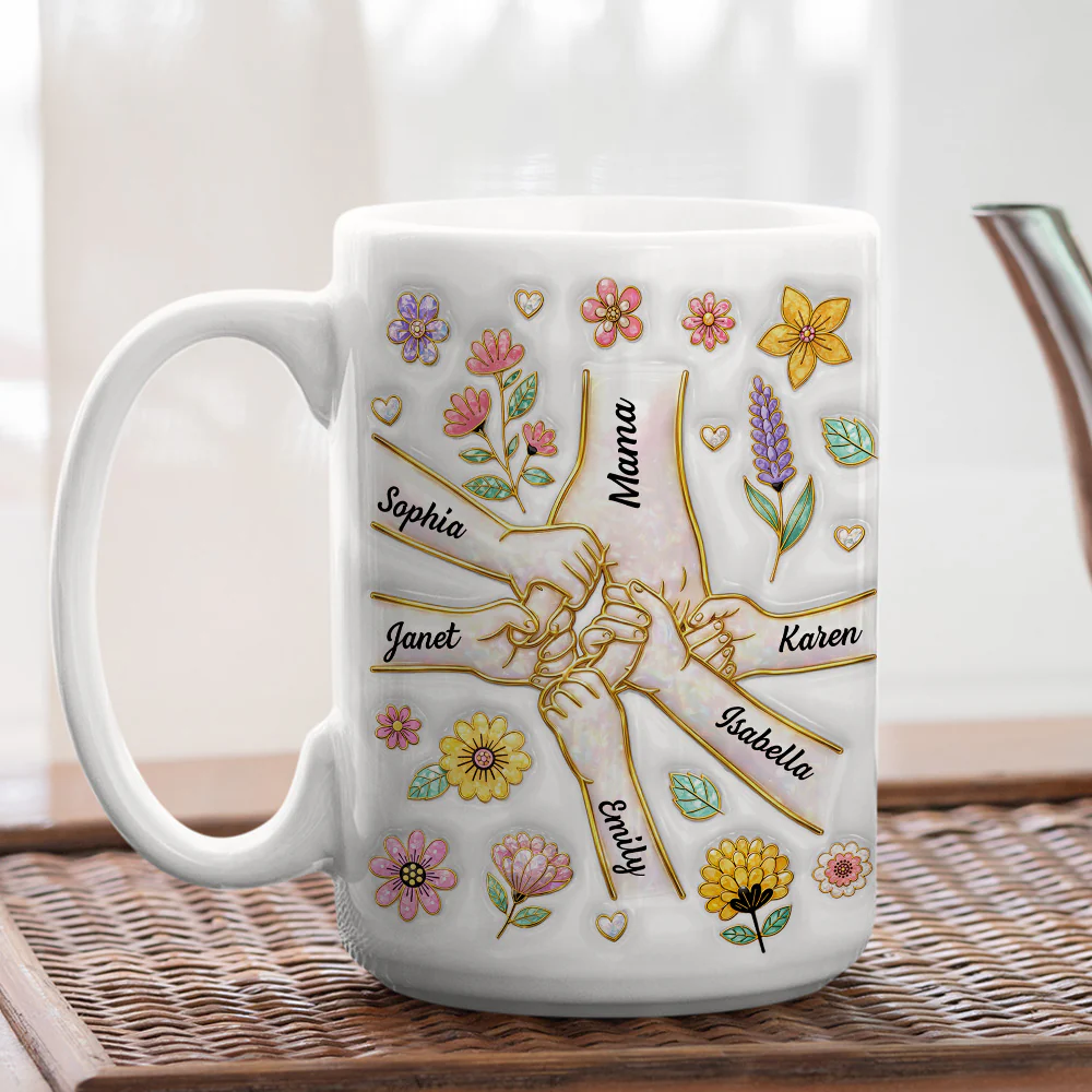 Hold Your Hand Forever - Personalized Custom 3D Inflated Effect Mug - Image 4