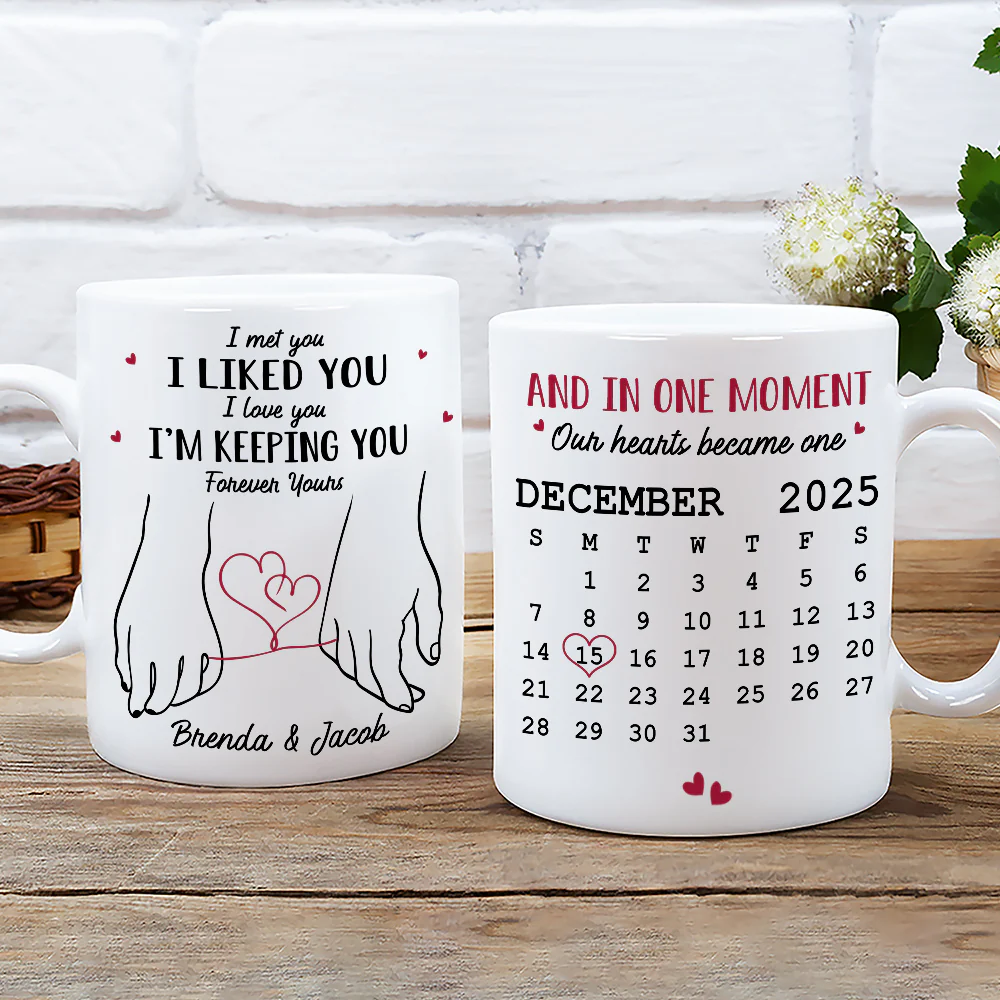 Holding You Feels Like Home - Personalized Custom Coffee Mug - Image 2