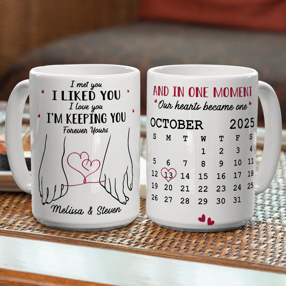 Holding You Feels Like Home - Personalized Custom Coffee Mug - Image 5