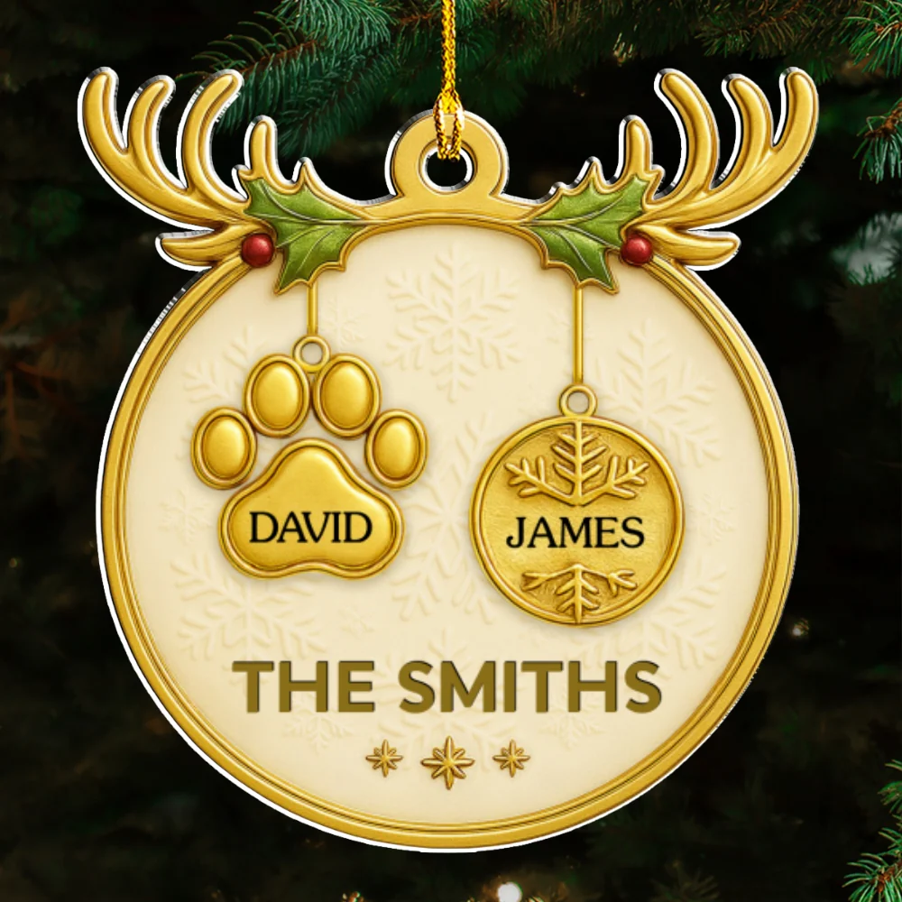 Holiday Family - Personalized Custom Acrylic Ornament - Image 6