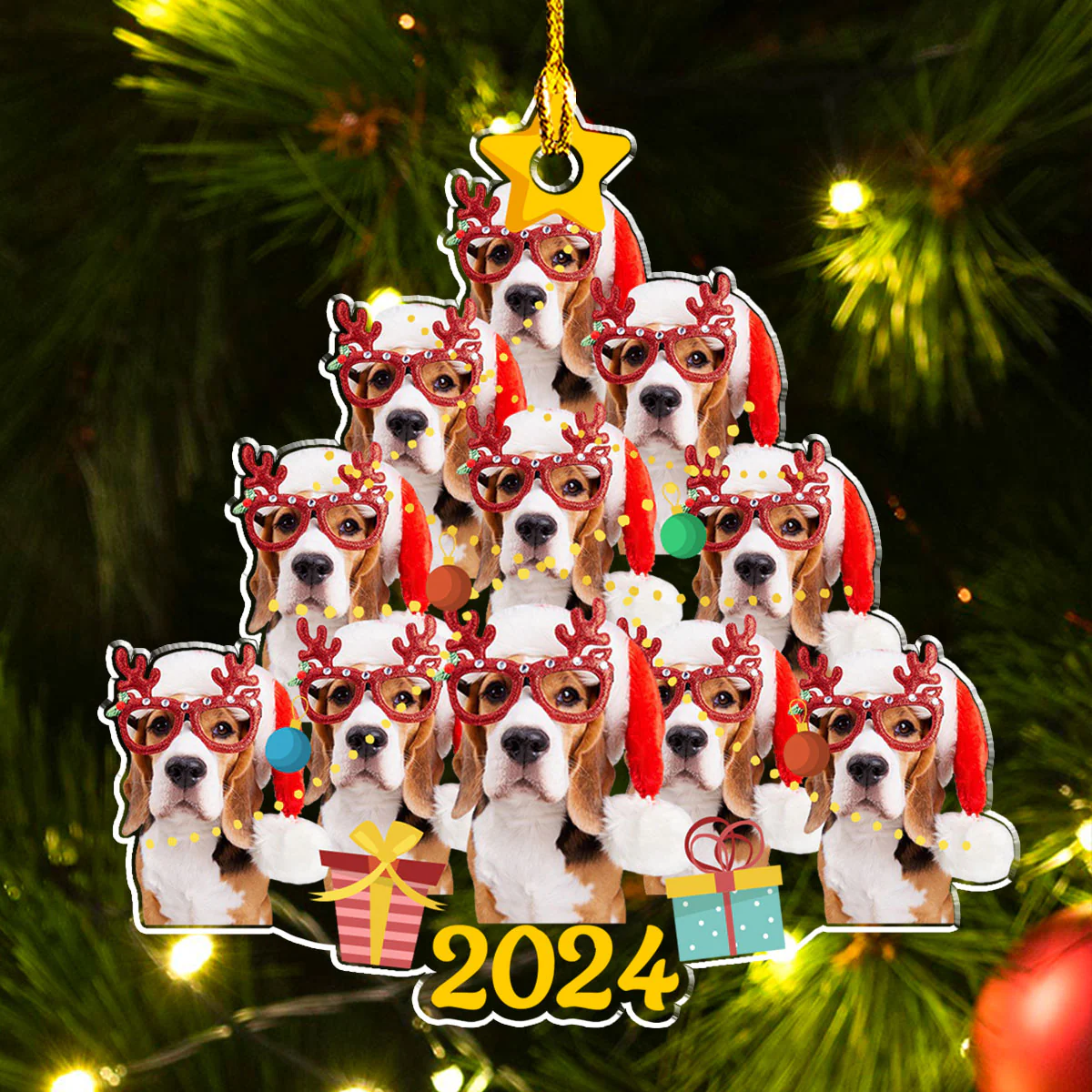 Holiday Harmony - Personalized Custom Acrylic Ornament - Image 3
