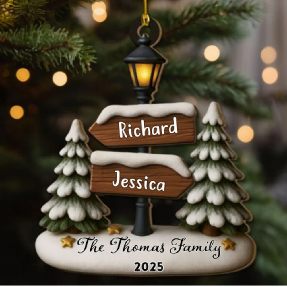 Home Is Where Love Lives - Personalized Custom 2-Layered Wood Ornament - Image 6
