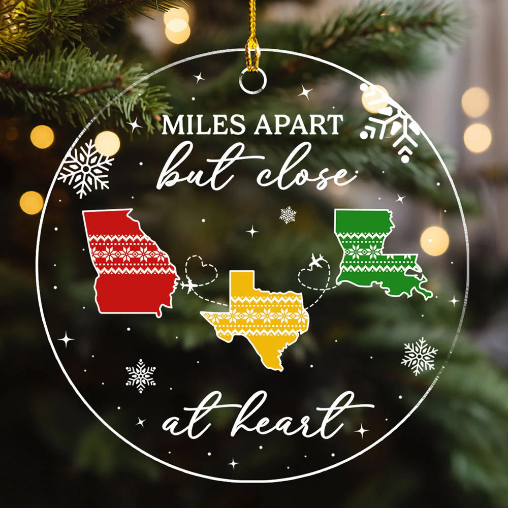 Home Is Where - Personalized Custom Acrylic Ornament - Image 2