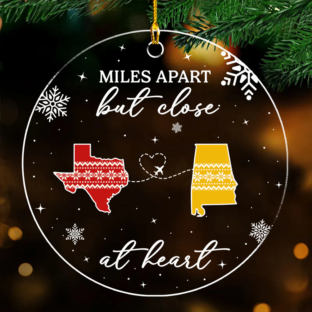 Home Is Where - Personalized Custom Acrylic Ornament - Image 4