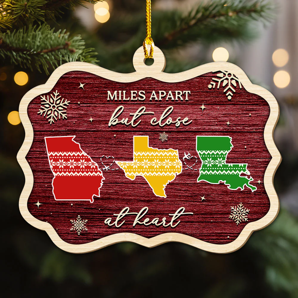 Home Is Where - Personalized Custom Wood Ornament