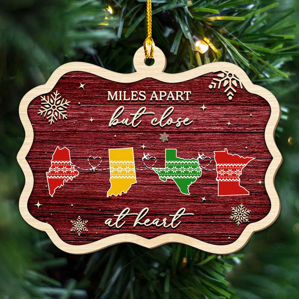 Home Is Where - Personalized Custom Wood Ornament - Image 4