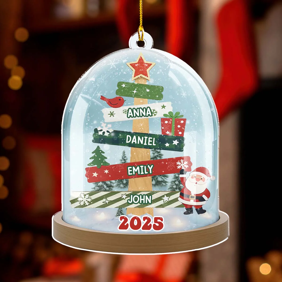 Home Is Where We Are Together - Personalized Custom Acrylic Ornament - Image 3