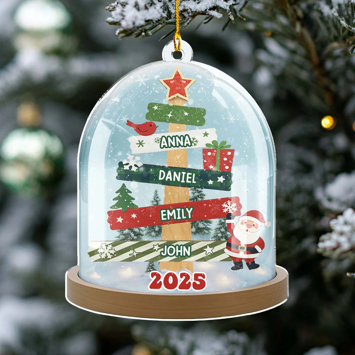 Home Is Where We Are Together - Personalized Custom Acrylic Ornament - Image 5