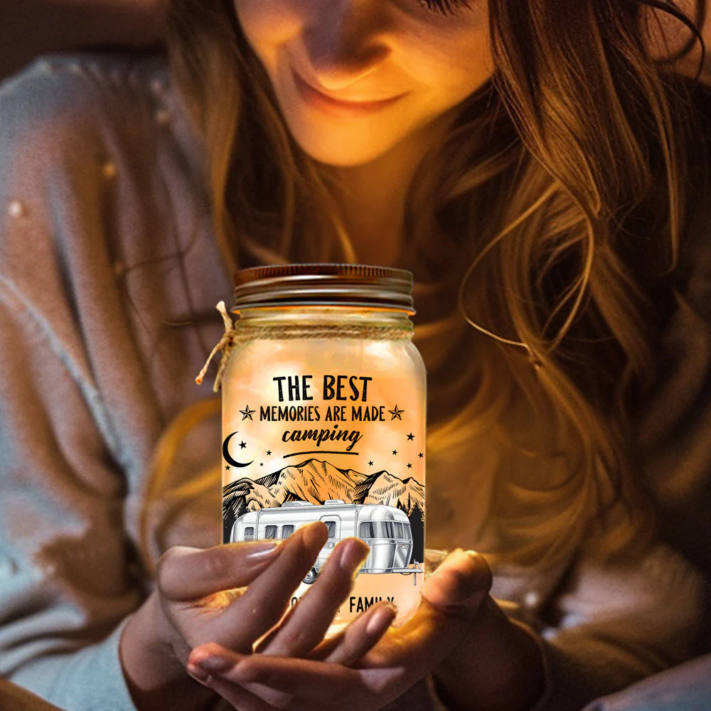 Home Is Where You Park It - Personalized Custom Mason Jar Light - Image 4