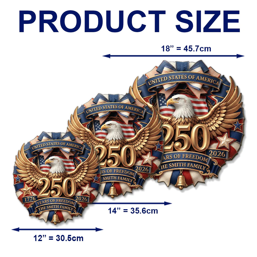 Home Of Freedom Since 1776 - Personalized Custom Wood Sign - Image 6