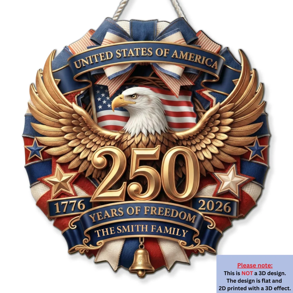 Home Of Freedom Since 1776 - Personalized Custom Wood Sign - Image 7